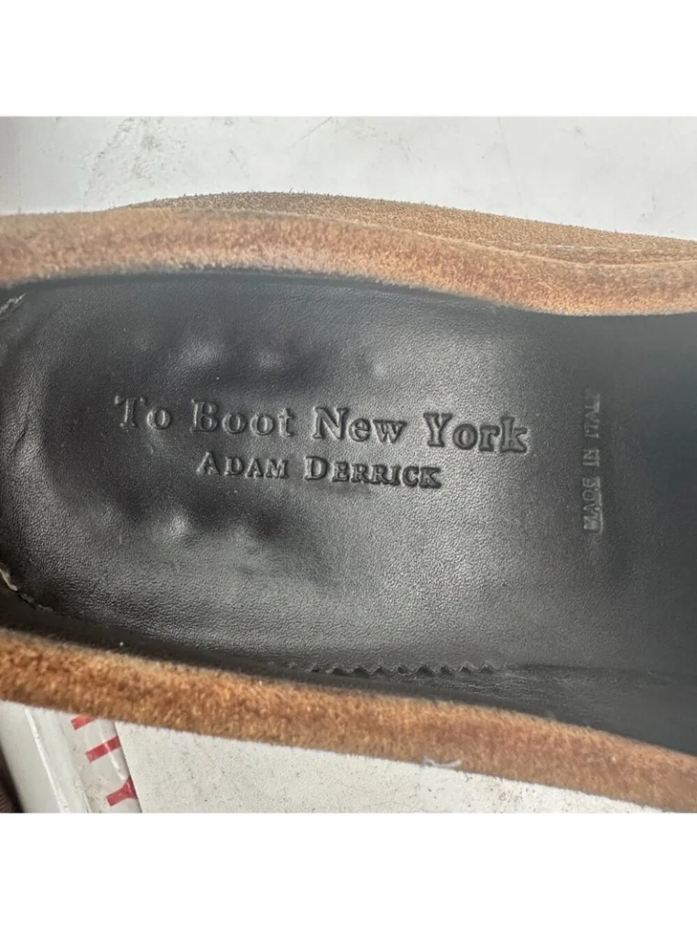 To Boot New York Adam Derreck Men 10 Brown Suede Penny Loafer Shoes